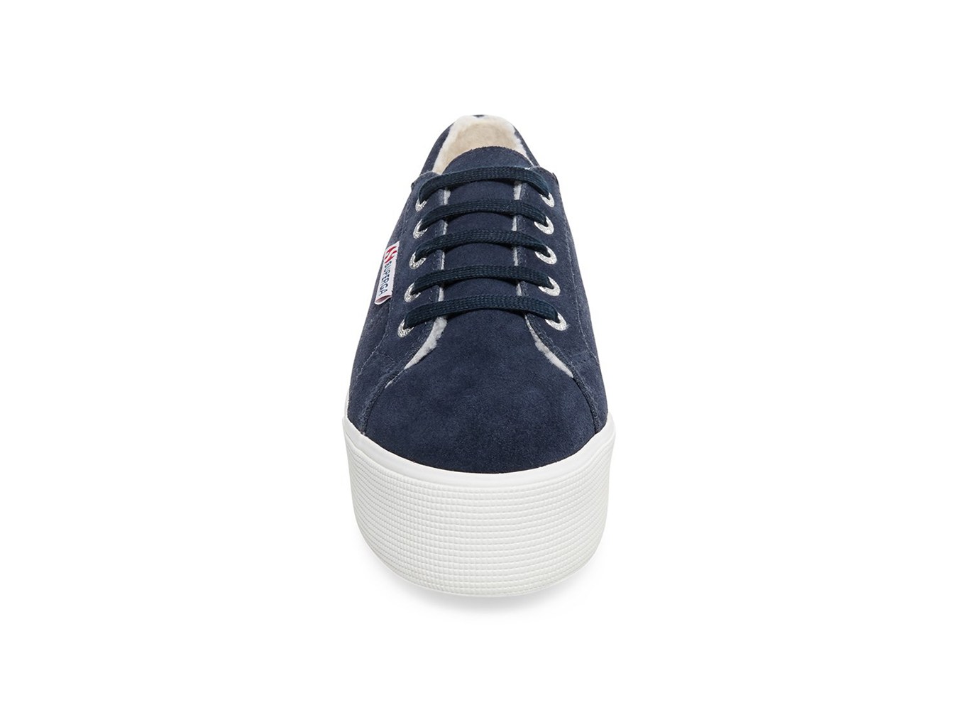 Superga Platform Womens - 2790 Suehairyfurw - Navy - LRHPN7012